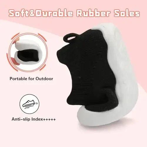 Centipede Demon Baby Boys Girls Sock Shoes Breathable Infants Toddlers Slippers Indoor Outdoor Boots First Walking Shoes Slip On Sneakers Non Slip with Soft Rubber Soles - 3