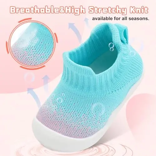 Centipede Demon Baby Shoes Baby Boys Girls Paypoq Oyoq Kiyim Nafas Oluvchan Go'daklar Kichkintoylar Uy Ichida Tashqi Etiklar Birinchi Yurish Oyoq Kiyim Yumshoq Rezina Tagliklar bilan Slip On Krossovkalar Sirpanmaydigan - 4