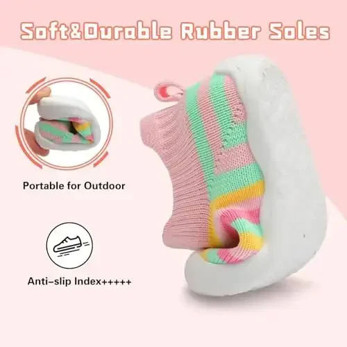 Centipede Demon Baby Shoes Baby Boys Girls Paypoq Oyoq Kiyim Nafas Oluvchi Go'daklar Bolalar Uy Ichki Tashqi Poyabzal Birinchi Yurish Oyoq Kiyimi Yumshoq Rezina Taglikli Sirpanmaydigan Krossovkalar - 3