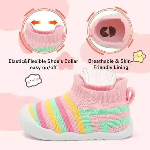 Centipede Demon Baby Shoes Baby Boys Girls Paypoq Oyoq Kiyim Nafas Oluvchi Go'daklar Bolalar Uy Ichki Tashqi Poyabzal Birinchi Yurish Oyoq Kiyimi Yumshoq Rezina Taglikli Sirpanmaydigan Krossovkalar - 5