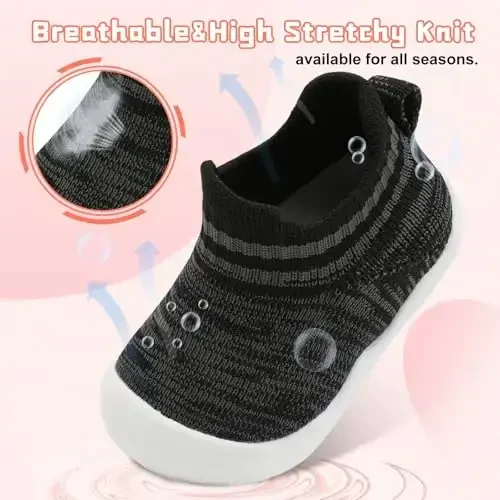 Centipede Demon Baby Shoes Baby Boys Girls Paypoq Oyoq Kiyim Nafas Oluvchi Go'daklar Bolalar Xonalari Terliklar Ichki Tashqi Etiklar Birinchi Yurish Oyoq Kiyim Sirpanish Yumshoq Rezina Tagliklar bilan Sirpanmaydigan Krossovkalar - 4