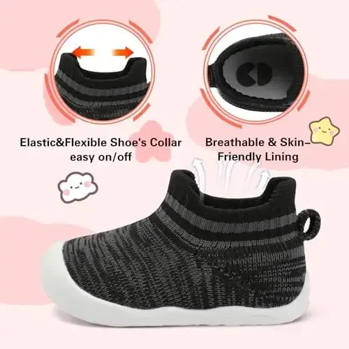 Centipede Demon Baby Shoes Baby Boys Girls Paypoq Oyoq Kiyim Nafas Oluvchi Go'daklar Bolalar Xonalari Terliklar Ichki Tashqi Etiklar Birinchi Yurish Oyoq Kiyim Sirpanish Yumshoq Rezina Tagliklar bilan Sirpanmaydigan Krossovkalar - 5