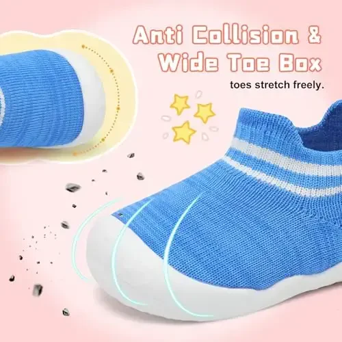 Centipede Demon Baby Shoes Baby Boys Girls Paypoq Poyafzallari Nafas Oluvchan Go'daklar Yürishni Boshlaganlar Uy Ichida Ochiq Havoda Etiklar Birinchi Qadam Poyafzallari Yumshoq Rezina Taglikli Sirpanmaydigan Krossovkalar - 2