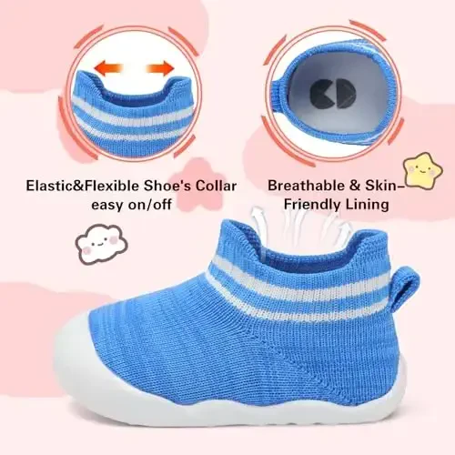 Centipede Demon Baby Shoes Baby Boys Girls Paypoq Poyafzallari Nafas Oluvchan Go'daklar Yürishni Boshlaganlar Uy Ichida Ochiq Havoda Etiklar Birinchi Qadam Poyafzallari Yumshoq Rezina Taglikli Sirpanmaydigan Krossovkalar - 5