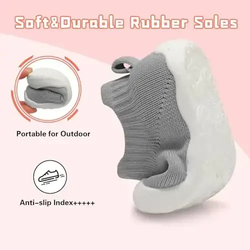 Centipede Demon Baby Shoes Baby Boys Girls Sock Shoes Breathable Infants Toddlers Slippers Indoor Outdoor Boots First Walking Shoe Slip On Sneakers Non Slip with Soft Rubber Soles - 3