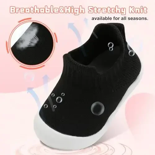 Centipede Demon Baby Shoes Baby Boys Girls Sock Shoes Breathable Infants Toddlers Slippers Indoor Outdoor Boots First Walking Shoe Slip On Sneakers Non Slip with Soft Rubber Soles - 4