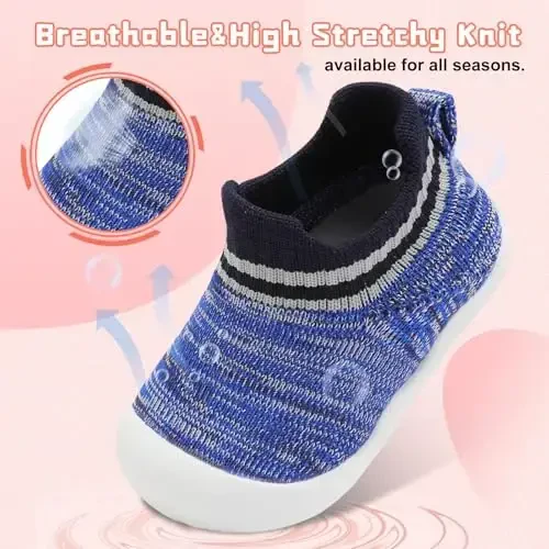 Centipede Demon Baby Shoes Baby Boys Girls Sock Shoes Breathable Infants Toddlers Slippers Indoor Outdoor Boots First Walking Shoe Slip On Sneakers Non Slip with Soft Rubber Soles - 4