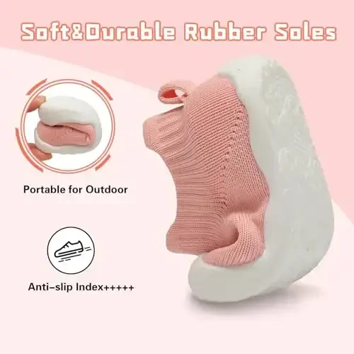 Centipede Demon Baby Shoes Baby Boys Girls Sock Shoes Breathable Infants Toddlers Slippers Indoor Outdoor Boots First Walking Shoe Slip On Sneakers Non Slip with Soft Rubber Soles - 3