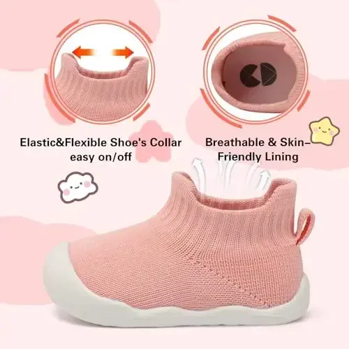 Centipede Demon Baby Shoes Baby Boys Girls Sock Shoes Breathable Infants Toddlers Slippers Indoor Outdoor Boots First Walking Shoe Slip On Sneakers Non Slip with Soft Rubber Soles - 5