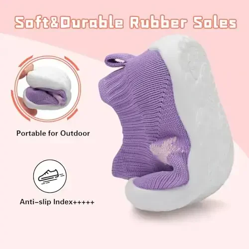 Centipede Demon Baby Shoes Baby Boys Girls Sock Shoes Breathable Infants Toddlers Slippers Indoor Outdoor Boots First Walking Shoe Slip On Sneakers Non Slip with Soft Rubber Soles - 3