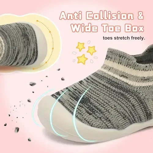 Centipede Demon Baby Shoes Baby Boys Girls Sock Shoes Breathable Infants Toddlers Slippers Indoor Outdoor Boots First Walking Shoe Slip On Sneakers Non Slip with Soft Rubber Soles - CENTIPEDE (1)