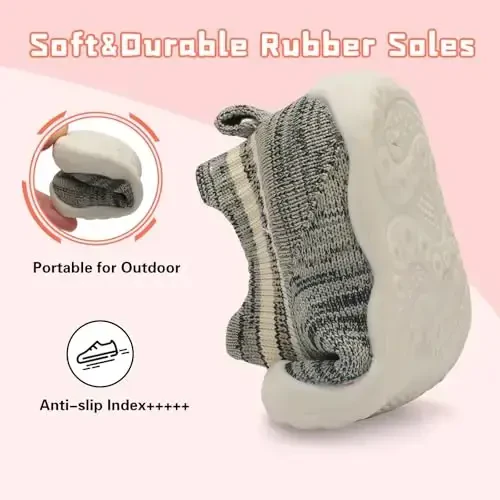 Centipede Demon Baby Shoes Baby Boys Girls Sock Shoes Breathable Infants Toddlers Slippers Indoor Outdoor Boots First Walking Shoe Slip On Sneakers Non Slip with Soft Rubber Soles - 3