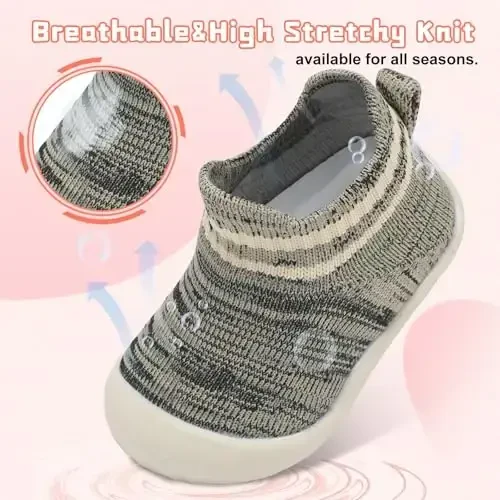 Centipede Demon Baby Shoes Baby Boys Girls Sock Shoes Breathable Infants Toddlers Slippers Indoor Outdoor Boots First Walking Shoe Slip On Sneakers Non Slip with Soft Rubber Soles - 4