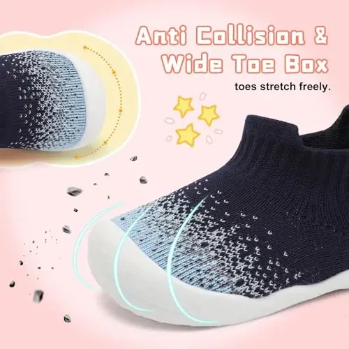 Centipede Demon Baby Shoes Baby Boys Girls Sock Shoes Breathable Infants Toddlers Slippers Indoor Outdoor Boots First Walking Shoe Slip On Sneakers Non Slip with Soft Rubber Soles - 3