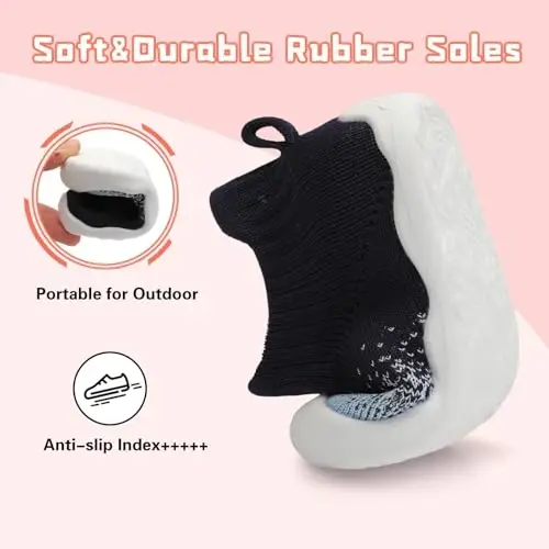 Centipede Demon Baby Shoes Baby Boys Girls Sock Shoes Breathable Infants Toddlers Slippers Indoor Outdoor Boots First Walking Shoe Slip On Sneakers Non Slip with Soft Rubber Soles - 4