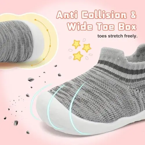 Centipede Demon Baby Shoes Baby Boys Girls Sock Shoes Breathable Infants Toddlers Slippers Indoor Outdoor Boots First Walking Shoe Slip On Sneakers Non Slip with Soft Rubber Soles - 3