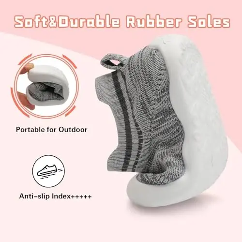 Centipede Demon Baby Shoes Baby Boys Girls Sock Shoes Breathable Infants Toddlers Slippers Indoor Outdoor Boots First Walking Shoe Slip On Sneakers Non Slip with Soft Rubber Soles - 4