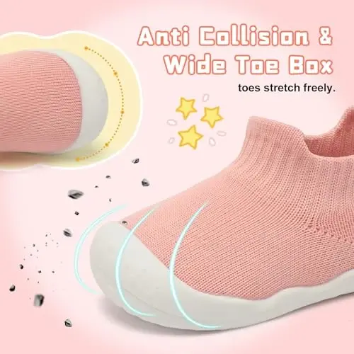 Centipede Demon Baby Shoes Baby Boys Girls Sock Shoes Breathable Infants Toddlers Slippers Indoor Outdoor Boots First Walking Shoe Slip On Sneakers Non Slip with Soft Rubber Soles - 3