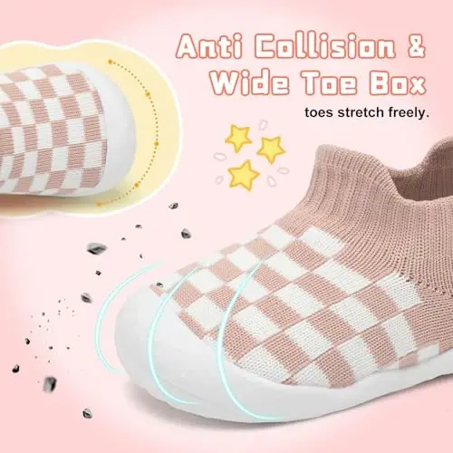 Centipede Demon Baby Shoes Baby Boys Girls Sock Shoes Breathable Infants Toddlers Slippers Indoor Outdoor Boots First Walking Shoe Slip On Sneakers Non Slip with Soft Rubber Soles - 2