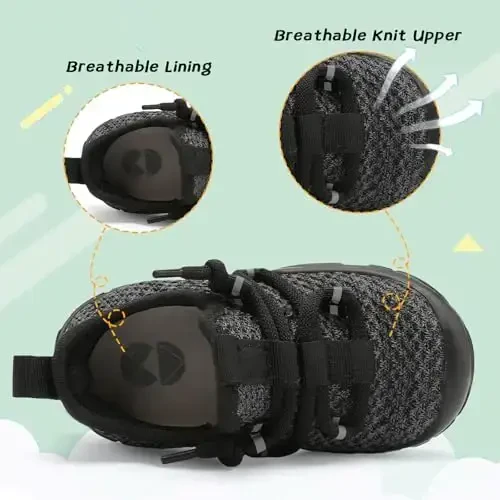 Centipede Demon Toddler Shoes Boys Girls Barefoot Shoes Kids Breathable Walking Running Shoe Slip on Sneakers Lightweight Outdoor Athletic Tennis Shoe - 4