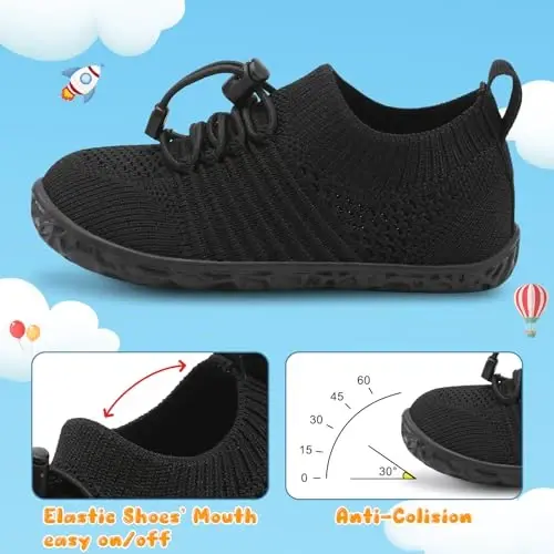 Centipede Demon Toddler Shoes for Boys Girls Baby Kids Slip on Walking Shoe Breathable Sock Shoes Lightweight Soft Sneakers - 3