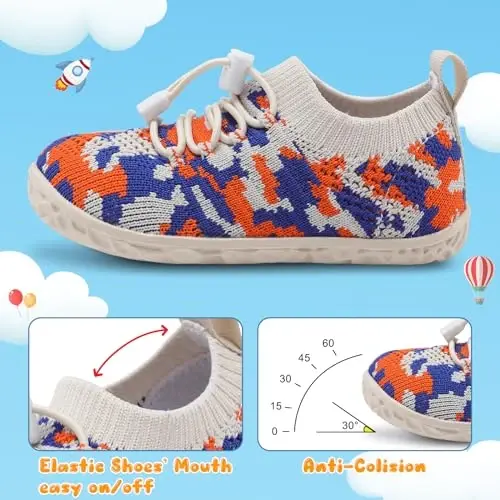 Centipede Demon Toddler Shoes for Boys Girls Baby Kids Slip on Walking Shoe Breathable Sock Shoes Lightweight Soft Sneakers - 3