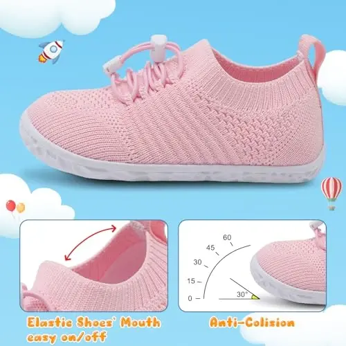 Centipede Demon Toddler Shoes for Boys Girls Baby Kids Slip on Walking Shoe Breathable Sock Shoes Lightweight Soft Sneakers - 3