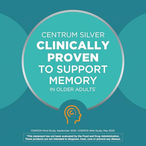 Centrum Minis Silver Erkekler İçin 50 Yaş Üzeri Multivitamin, Multivitamin/Multimineral Takviyesi, D3 Vitamini, B Vitaminleri ve Çinko, GDO'suz İçerikler, Yaşlı Yetişkinlerde Hafıza ve Bilişsel Fonksiyonları Destekler - 280 Adet - 2