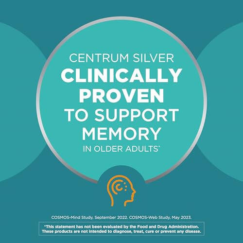 Centrum Minis Silver Multivitamin for Men 50 Plus, Multivitamin/Multimineral Supplement, Vitamin D3, B-Vitamins and Zinc, Non-GMO Ingredients, Supports Memory and Cognition in Older Adults - 280 Ct - 2