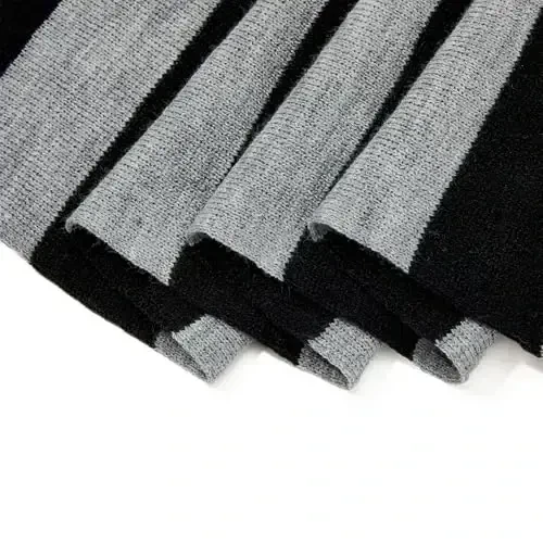 Century Star Womens Winter Oversized Large Triangle Shawl Wrap - Warm Fall Plaid Knit Scarf - 8