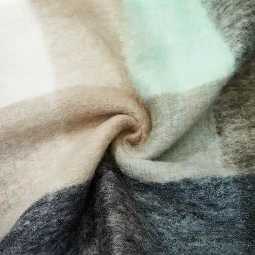 Century Star Womens Winter Oversized Large Triangle Shawl Wrap - Warm Fall Plaid Knit Scarf - 6