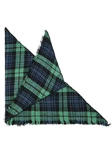 Century Star Womens Winter Oversized Large Triangle Shawl Wrap - Warm Fall Plaid Knit Scarf - 3