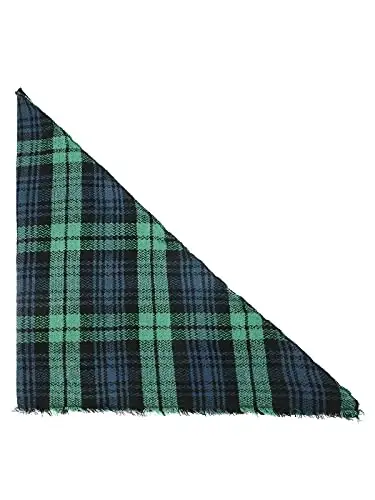 Century Star Womens Winter Oversized Large Triangle Shawl Wrap - Warm Fall Plaid Knit Scarf - 4
