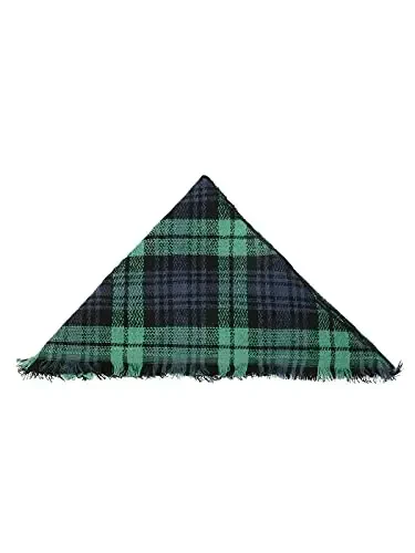 Century Star Womens Winter Oversized Large Triangle Shawl Wrap - Warm Fall Plaid Knit Scarf - 6