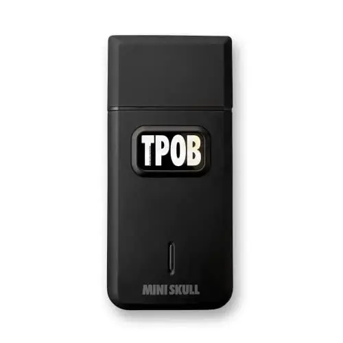 TPOB Mini Skull Single Shaver Compact Design That can fit in Your Pocket with a Turbo Charged Motor, Perfect for Both Professional and at-Home use (Black) - TPOB
