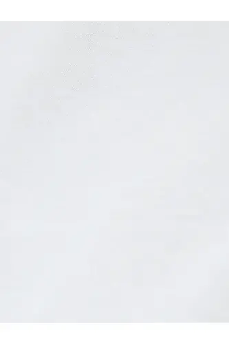 Cep Detaylı Kısa Kollu Tişört Bisiklet Yaka Pamuklu-Beyaz - 6