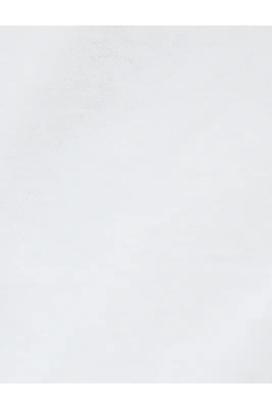 Cep Detaylı Kısa Kollu Tişört Bisiklet Yaka Pamuklu-Beyaz - 6