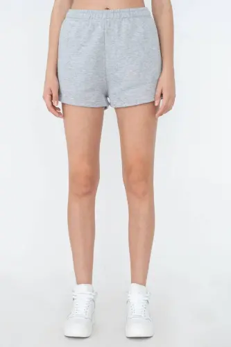 Cepli Belli Lastikli Short Sh1010-n12-Kulrang Melanj - 3