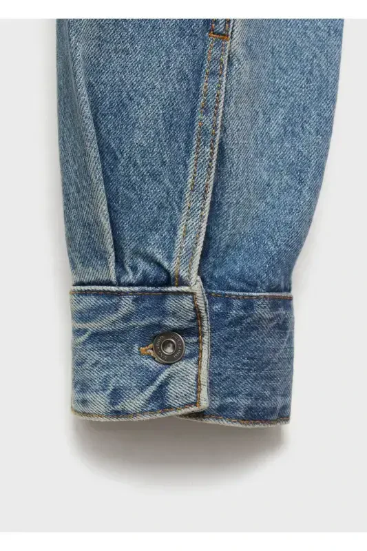 Cepli denim gömlek ceket - 8