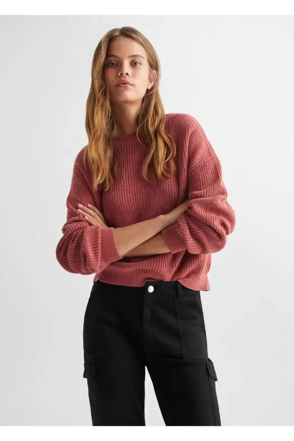 Cepli kargo jean pantolon-Siyah - 1