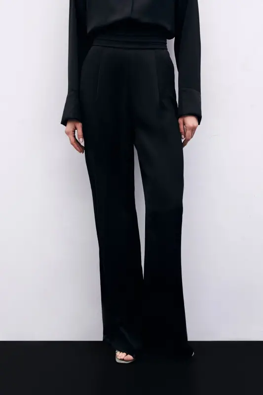 Cepli keng saten shim - QORA-QORA - 4