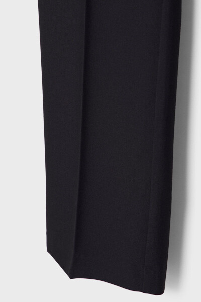 Cepli kumaş pantolon-Siyah - 14