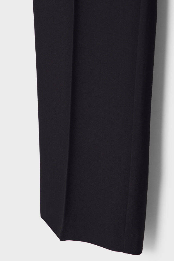 Cepli kumaş pantolon-Siyah - 7