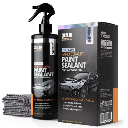 Cerakote Rapid Ceramic Paint Sealant Spray, Avtomobillar uchun Seramik Qoplama - 12 fl unsiya - 8
