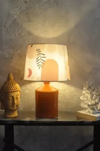 Ceramic Cube Vase Lampshade Mustard - Bohemian-Bohemian - 2