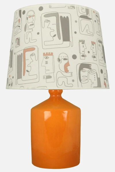 Ceramic Cube Vase Lampshade Mustard - Maya - QDEC