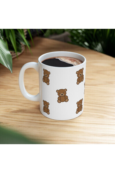 Ceramic Mug with Teddy Bear Design - GENEL MARKALAR (1)