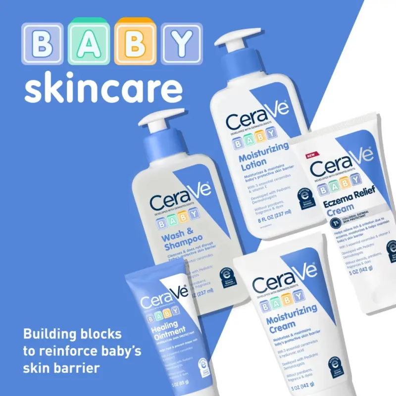 CeraVe Baby Moisturizing Cream, Gentle Hydrating Moisturizer for Baby and Toddler, 5 oz - 9