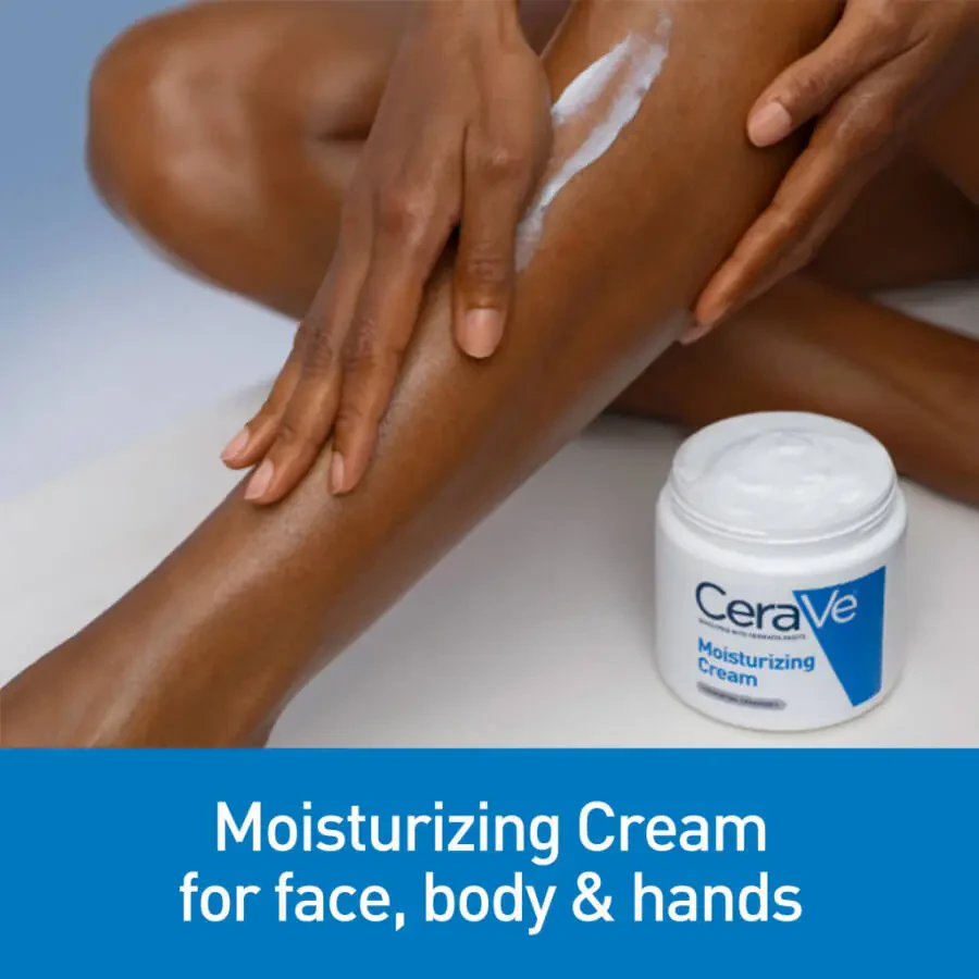 CeraVe Moisturizing Cream, Face Moisturizer & Body Lotion for Normal to Very Dry Skin, 8 oz - 2