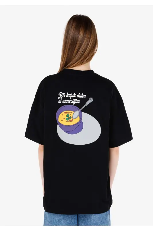 Черная футболка с надписью UNISEX Lilseb - 7